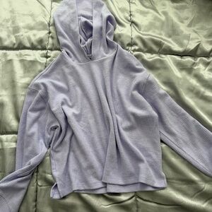 Old Navy Lilac Ribbed Hoodie | Girls XL 14–16